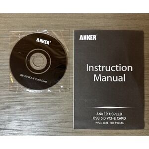 Anker USB 3.0 PCI-E Card Driver CD and‎ Manual
